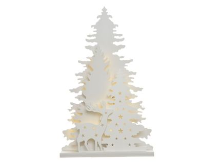 LED Baum Landschaft 5x21,5x35,5 cm warm weiß Weihnachten Lumineo