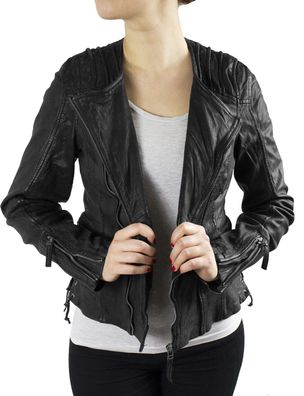 Damen Lederjacke "Nancy" aus weichem Lamm Nappa Leder