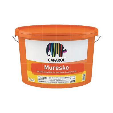 Caparol Muresko 5 LTR Silanisierte Reinacrylat-Fassadenfarbe Wandfarbe WEISS