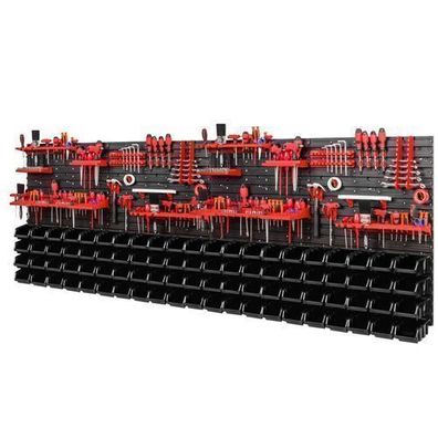 Werkzeugwand Lagersystem 2308 x 780 mm Werkzeughaltern 88 Stück Stapelboxen