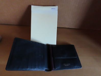 Geldbörse Portemonnaie schwarz zwei Fächer für Geldscheine New Yorker Collection
