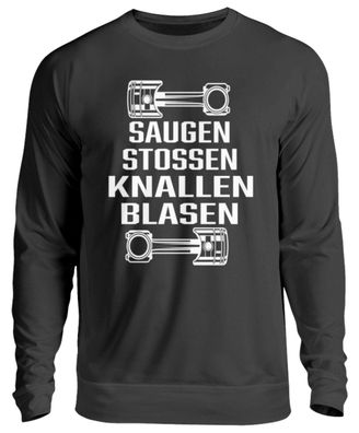 Saugenstossen Knallen BLASEN - Unisex Pullover