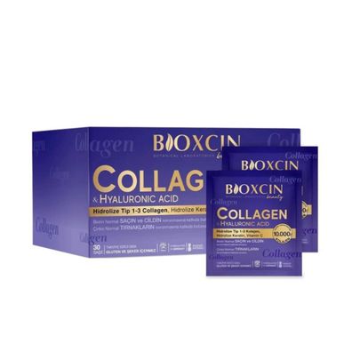 Bioxcin Collagen & Hyaluronsäure Nahrungsergänzungsmittel für Haare, aut & Nägel