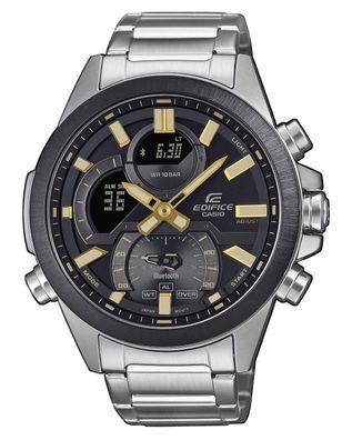 Casio Edifice Herrenuhr Bluetooth Schwarz/Goldfarben ECB-30DB-1A9EF