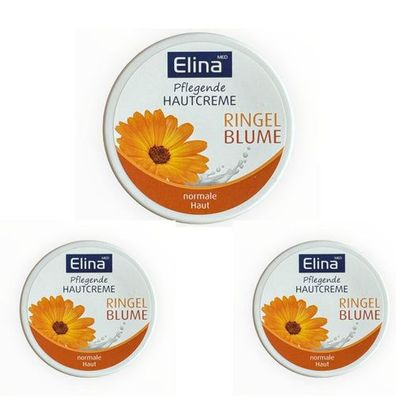 3 St. x150 ml Creme Elina Ringelblume in Dose