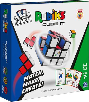 Spin Master Rubik's Cube It Strategiespiel ab 7 Jahren Blockbauspiel 2 Spieler