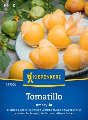 Tomatillo Amarylla, fruchtiug-pikant - für mexikanische Rezepte - Garten u