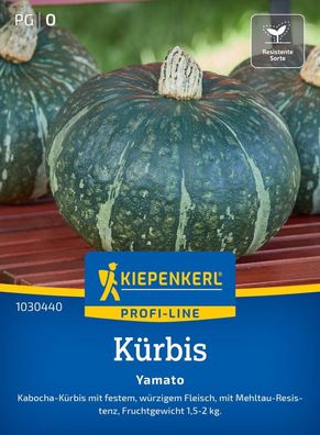 Kürbis Yamato, F1, Kabocha-Kürbis - Mehltau-Resistenz - Fruchtgewicht: 1,5-2 kg