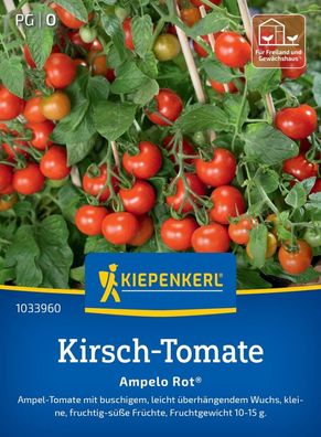 Kirsch-Tomate Ampelo Rot®, F1, Ampel-Tomate mit buschigem Wuchs