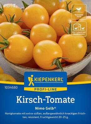 Kirsch-Tomate Nimo Gelb®, F1, Honigtomate - Freiland u Gewächshaus