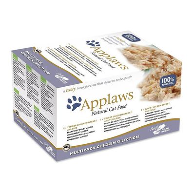 Applaws Katzen Nassfutter Katzenfutter Multipack mit Hühnchen 8x60g