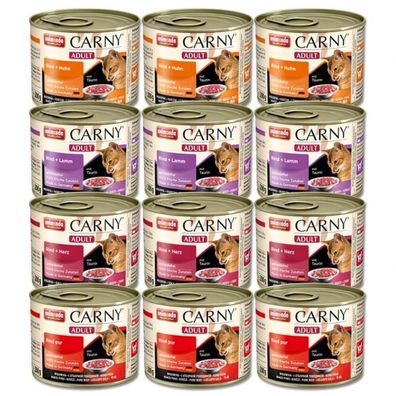 Animonda Katzen Nassfutter Dosen Paket Carny Adult Mix 1, 12x200g, getreidefrei