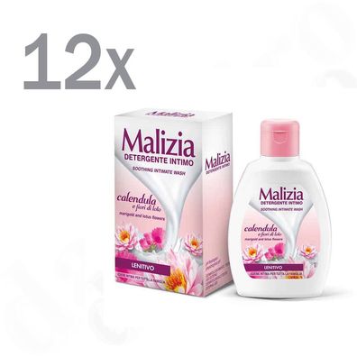 Malizia Calendula & Aloe Intimseife Flüssigseife 12x 200ml