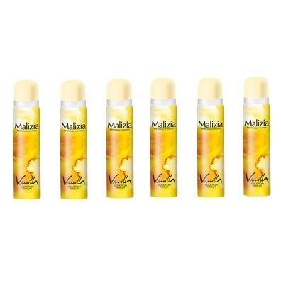 Malizia DONNA deo Vanille 6x 100ml sanft und bezaubernd