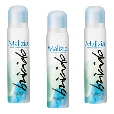 Malizia DONNA Body Spray deodorant - Brivido 3x 100ml