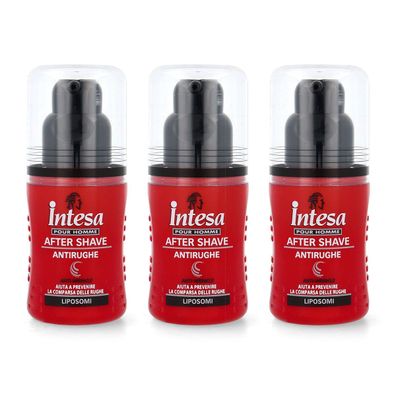 intesa Homme After Shave Antirughe Anti Falten Rasierwasser 3x100ml Liposome