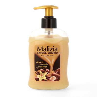 Malizia Vanille und Argan Flüssigseife Handseife Spender 300 ml