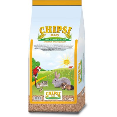 CHIPSI MAIS Kleintierstreu Einstreu Granulat 15kg