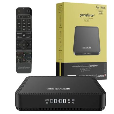 Gloriaforce RTX Explore 4K UHD Android 11 IP-Receiver HDR10 + , Dual-WiFi, LAN