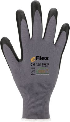 12 Paar ASATEX E091 eFlex atmungsaktiver Nitril Feinstrickhandschuh Gr. 7