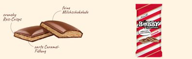 Bobby Schokotafel Schokolade Caramel aus Österreich 85g