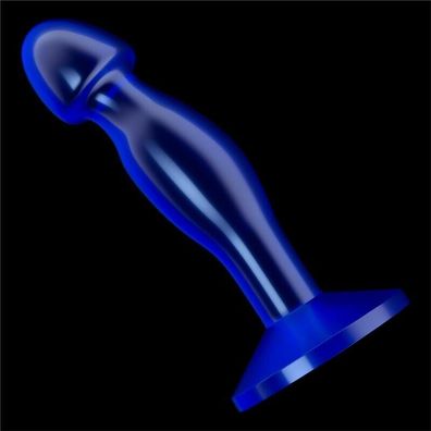 Makelloser klarer Prostatastecker 6,5'' Blau