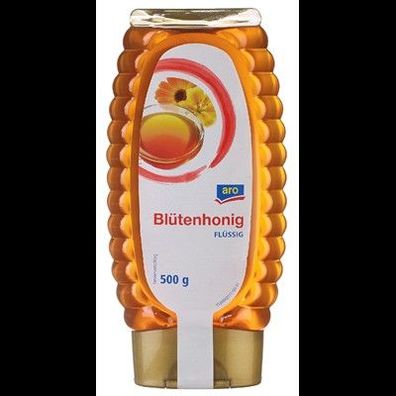 5x Blütenhonig flüssig 500 g Flasche