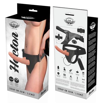 Strap On UmschnalldildoHARNESS Attraction - Realistischer Vibrator 20 X 3,5 CM