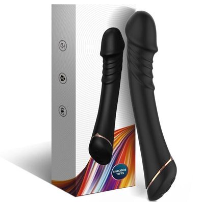 DILDO Vibrator Silikon Schwarz Armony