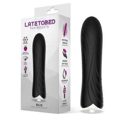 Latetobed Bilie Easy Quick Vibrating Bullet Silikon Schwarz