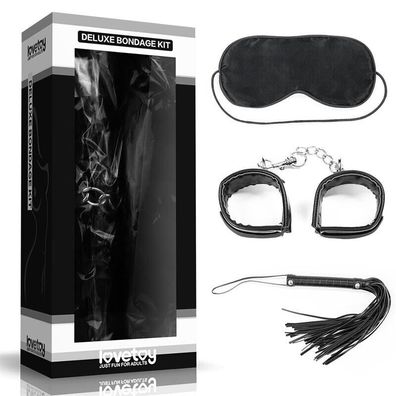 Bondage Kit Deluxe Schwarz (Gr. Einheitsgröße)