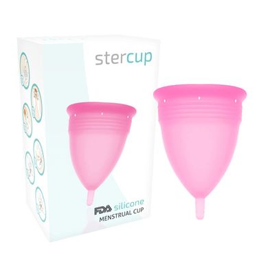 Stercup - FDA Silikon-menstrualcup ROSA - GRÖSSE L