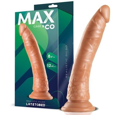 MAX & CO Cage Realistischer Dildo Fleisch 8,65" - 22 cm