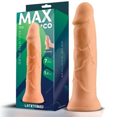 MAX & CO Ted Realistischer Dildo 7,1" Fleisch