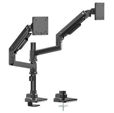 Wiltec Zweifach Monitorhalterung Schreibtisch bis 20kg Monitorhalter VESA