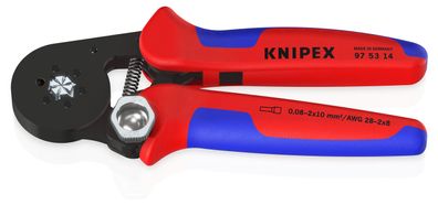 KNIPEX Automatsiche Crimpzange für Aderendhülsen bis 2 x 10 mm²