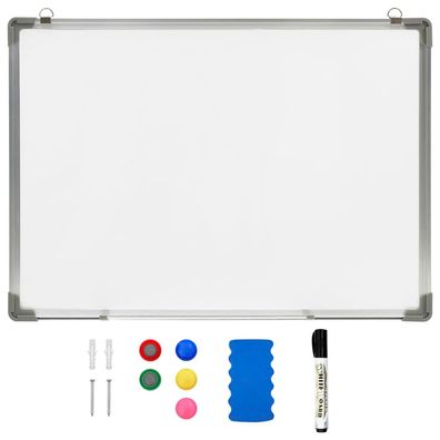 vidaXL Magnetisches Whiteboard Weiß 70 x 50 cm Stahl