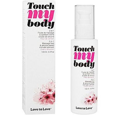 2 IN 1 Sensual Massage OIL AND Silicone BASED Lubricant CHERRY BLOSSO