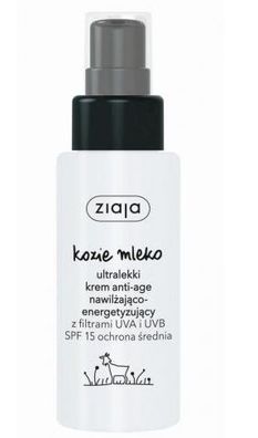 Ziaja Ziegenmilch Ultraleichte Anti-Aging-Feuchtigkeitscreme SPF15, 50ml