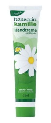 Herbacin Kamille Handcreme, 75ml - Intensive Feuchtigkeitspflege