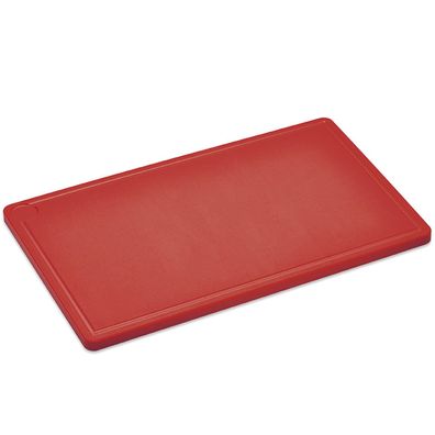 Giesser Schneidebrett 53 x 32.5 x 2 cm mit Saftrille Kunststoff rot 896870 53 r