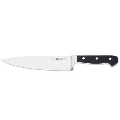 Giesser Kochmesser 20 cm schwarz Küchenmesser breite geschmiedete Klinge 8280 20