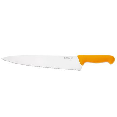 Giesser langes Kochmesser 31 cm gelb gestanzte Wellenschliff-Klinge 8455 w 31 g