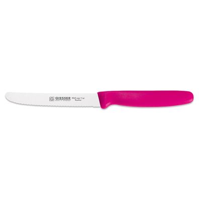 Giesser Universalmesser 11 cm pink gestanzte Wellenschliff-Klinge 8365 wsp 11 pi