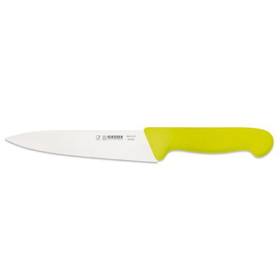 Giesser Kochmesser 16 cm mit schmaler gestanzten Klinge & gelben Griff 845616 li