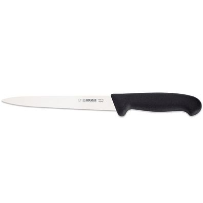 Giesser Filetiermesser 18 cm schwarz Fischmesser sehr flexible Klinge 7365 18