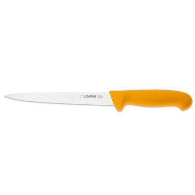 Giesser Filetiermesser 20 cm gelb Fischmesser mit sehr flexibler Klinge 736520 g