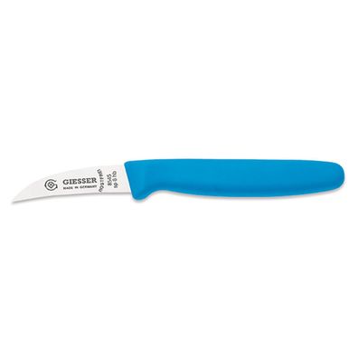 Giesser Tourniermesser 6 cm hellblau mit gebogener gestanzten Klinge 8545sp 6 hb