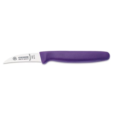 Giesser Tourniermesser 6 cm violett mit gebogener gestanzten Klinge 8545 sp 6 vi