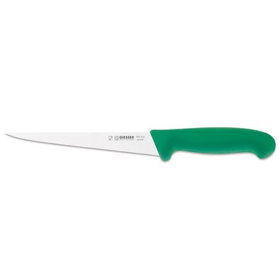 Giesser Fisch Filiermesser 18 cm schmale steife Klinge & grüner Griff 3055 18 gr